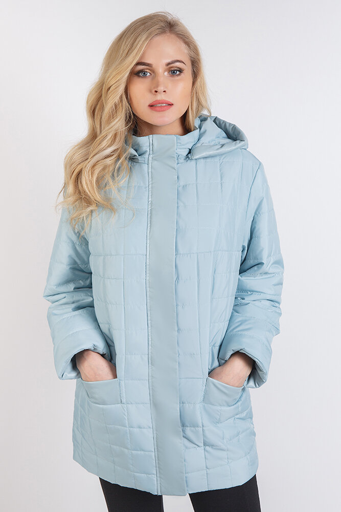 фото Утепленное пальто женское snow guard xs18-j30-3003/1 голубое 58 ru