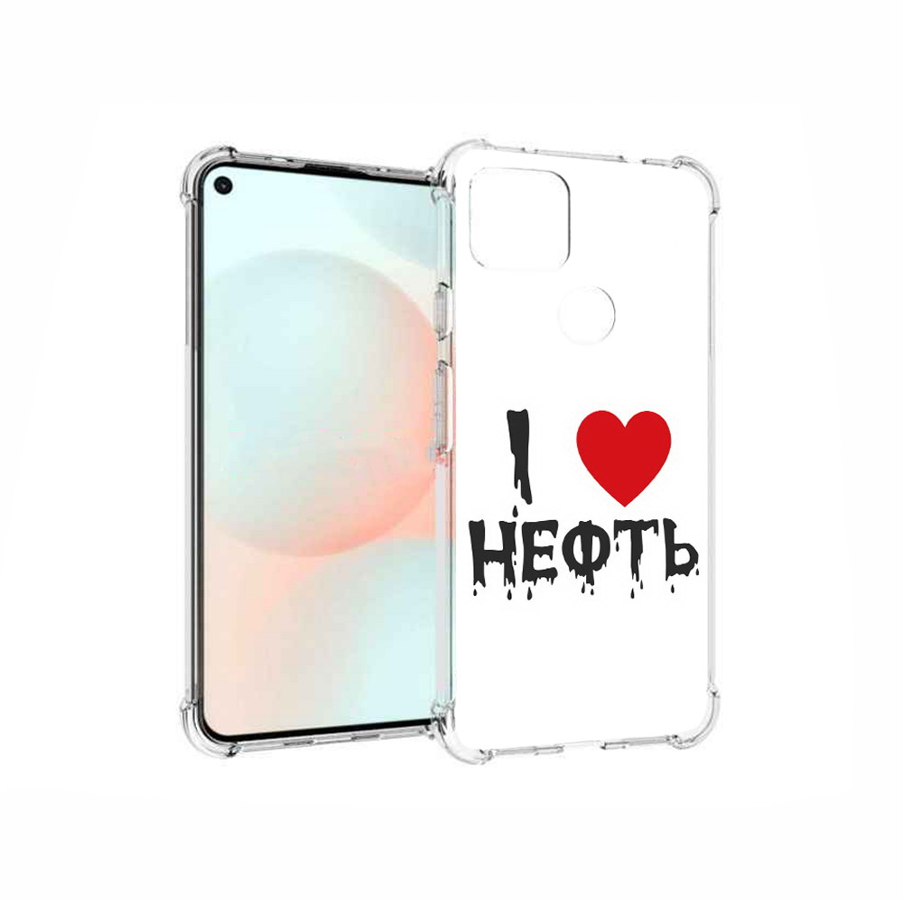 

Чехол MyPads Tocco для Google Pixel 5A нефть, Прозрачный, Tocco