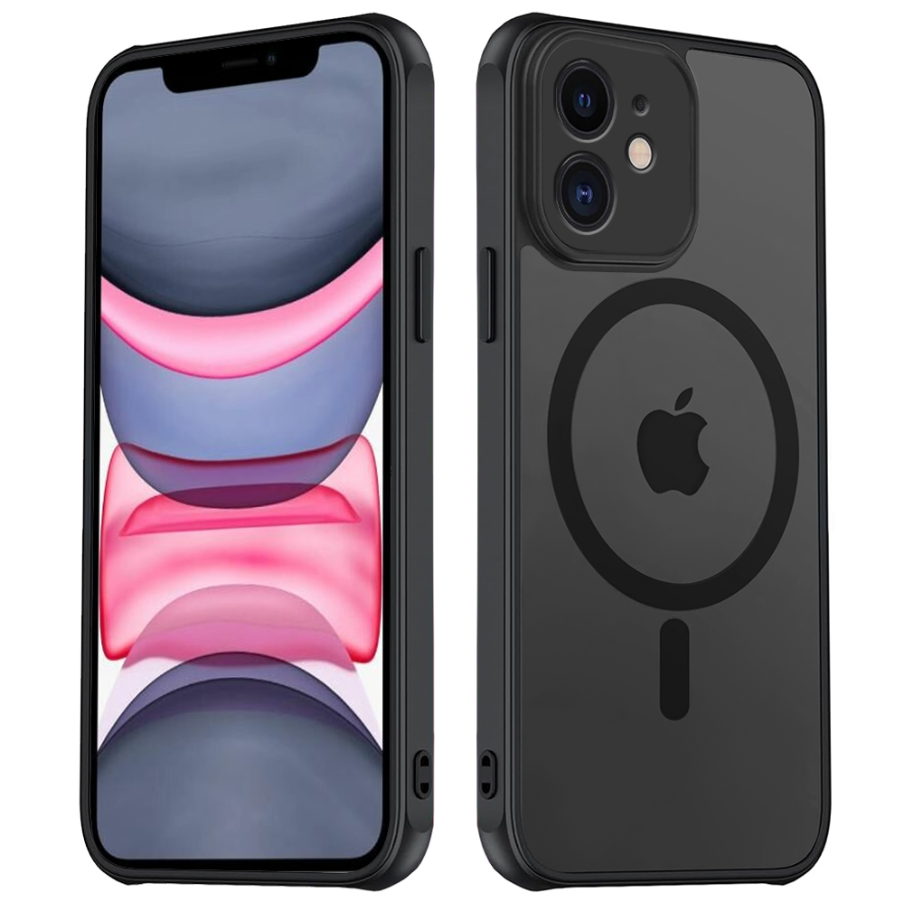 

Чехол Creative Case для iPhone 11 магнитный, совместимый с MagSafe, противоударный, черный, iPhone 11 (айфон 11)