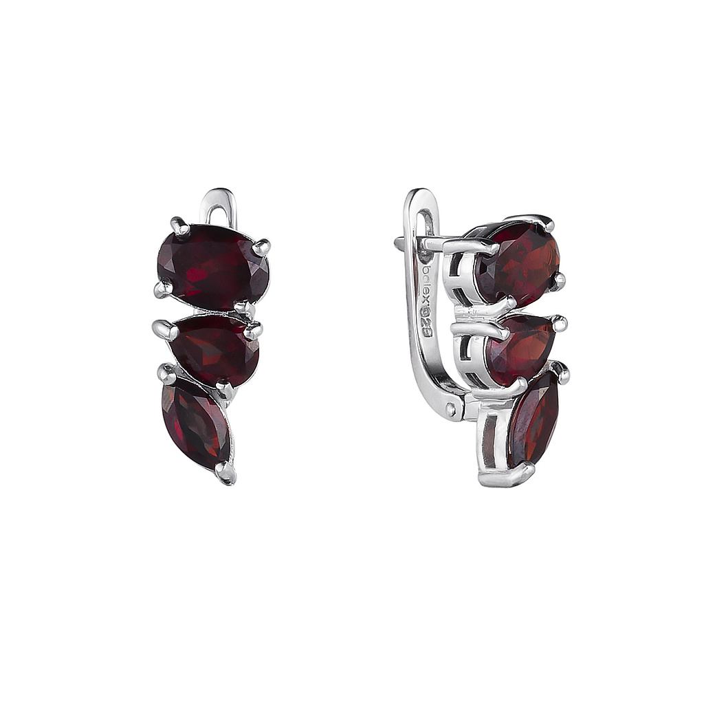 

Серьги из серебра с гранатом Balex Jewellery 2405937791, 2405937791