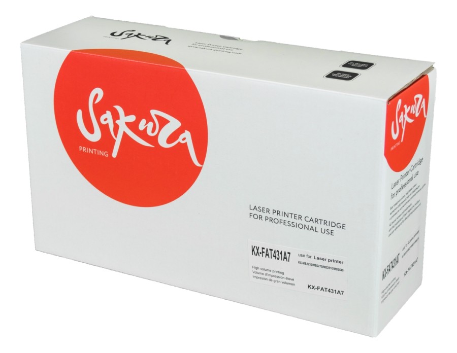 Картридж для лазерного принтера SAKURA KXFAT431A7 (SAKXFAT431A7) черный, совместимый