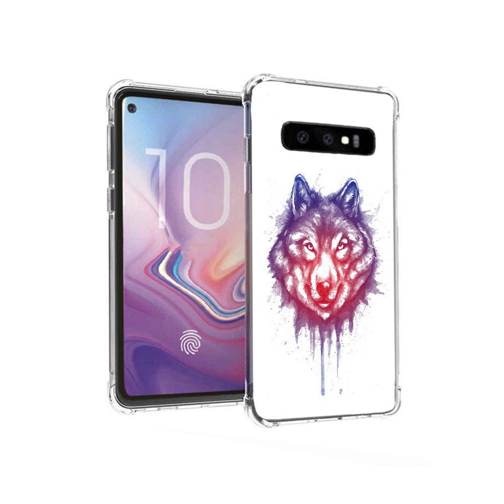 фото Чехол mypads tocco для samsung galaxy s10 пушистый волк (pt125897.498.561)