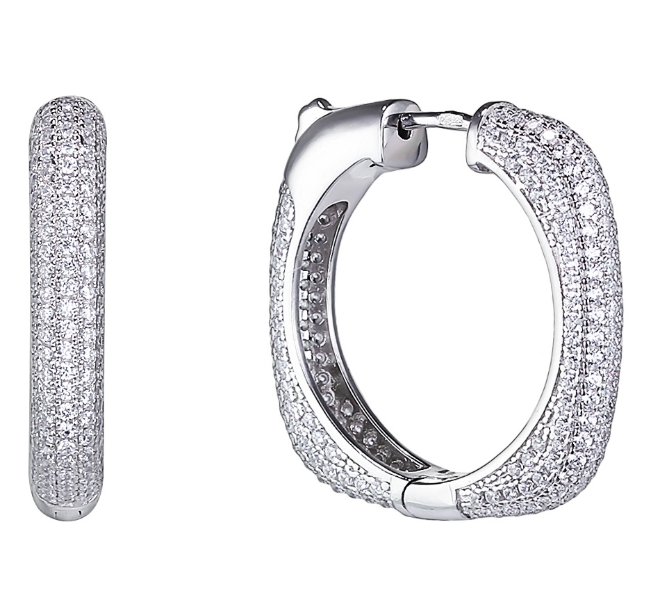 

Серьги из серебра с фианитом Balex Jewellery 2418910436, 2418910436
