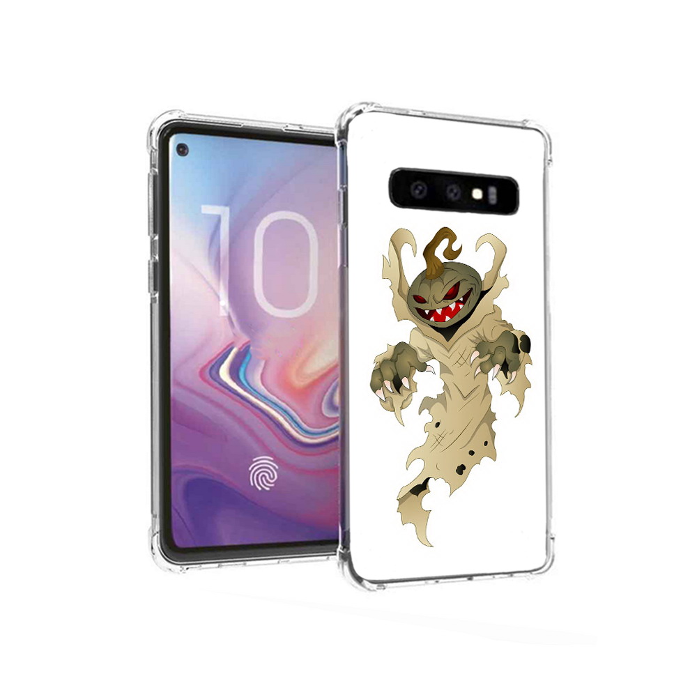 

Чехол MyPads Tocco для Samsung Galaxy S10 призрак хэллоуина (PT125897.498.555), Прозрачный, Tocco