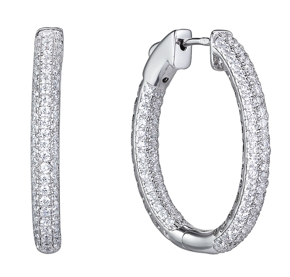 

Серьги из серебра с фианитом Balex Jewellery 2418910427, 2418910427