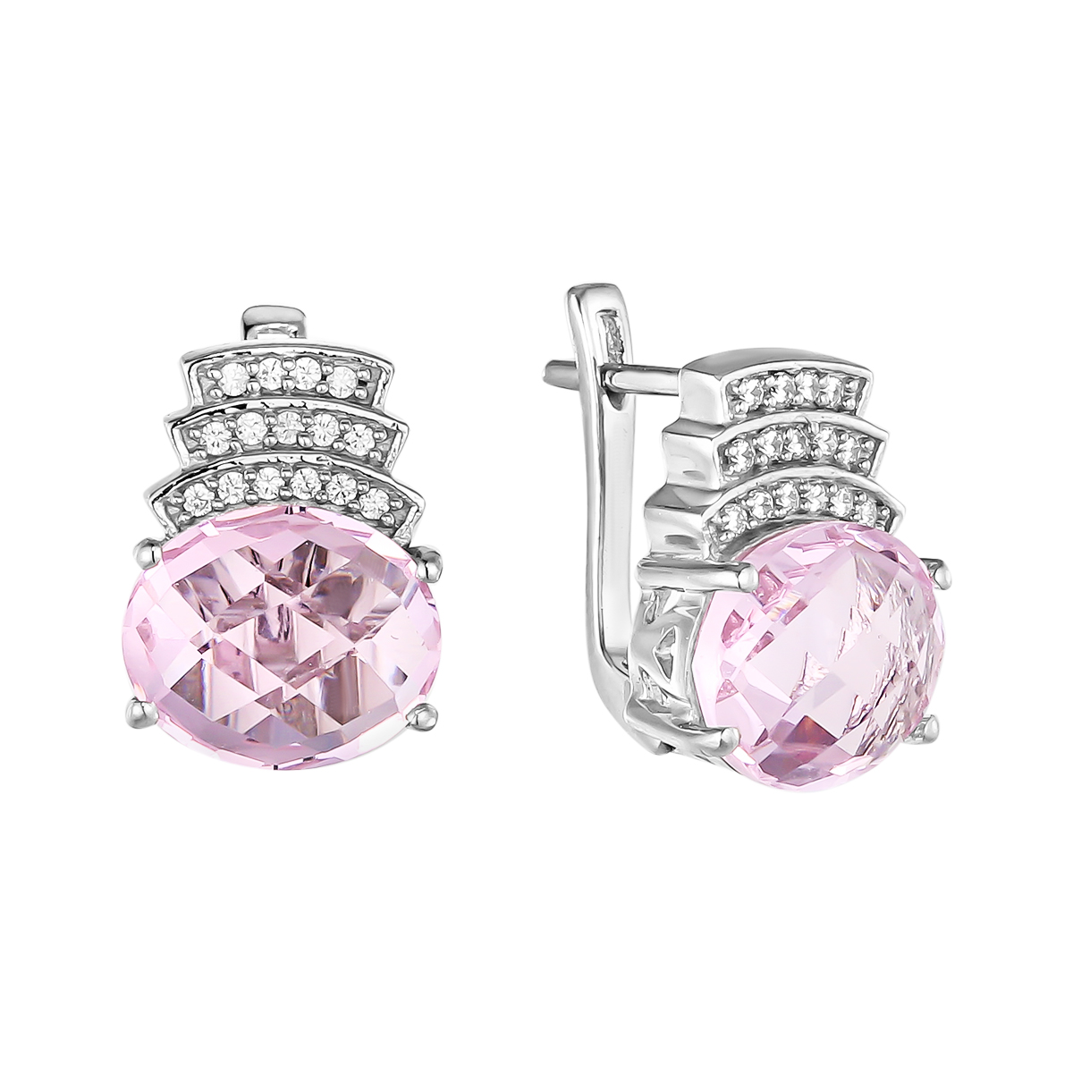 

Серьги из серебра с морганитом Balex Jewellery 2410931788, 2410931788