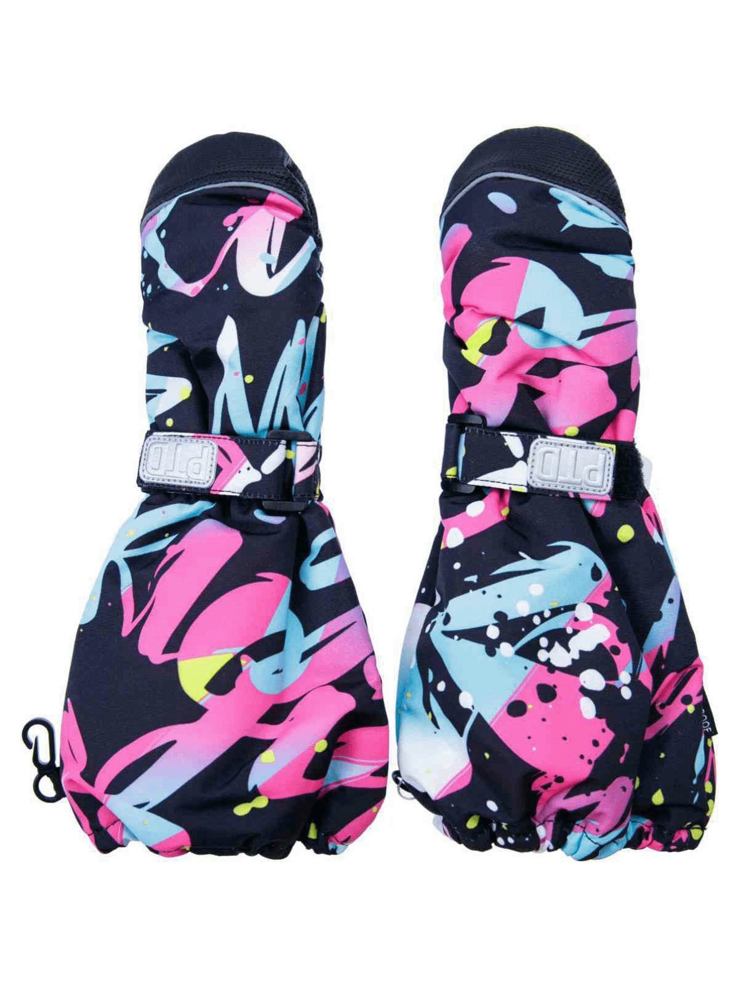 

Варежки для девочки PlayToday Active Граффити разноцветные р 13, Разноцветный