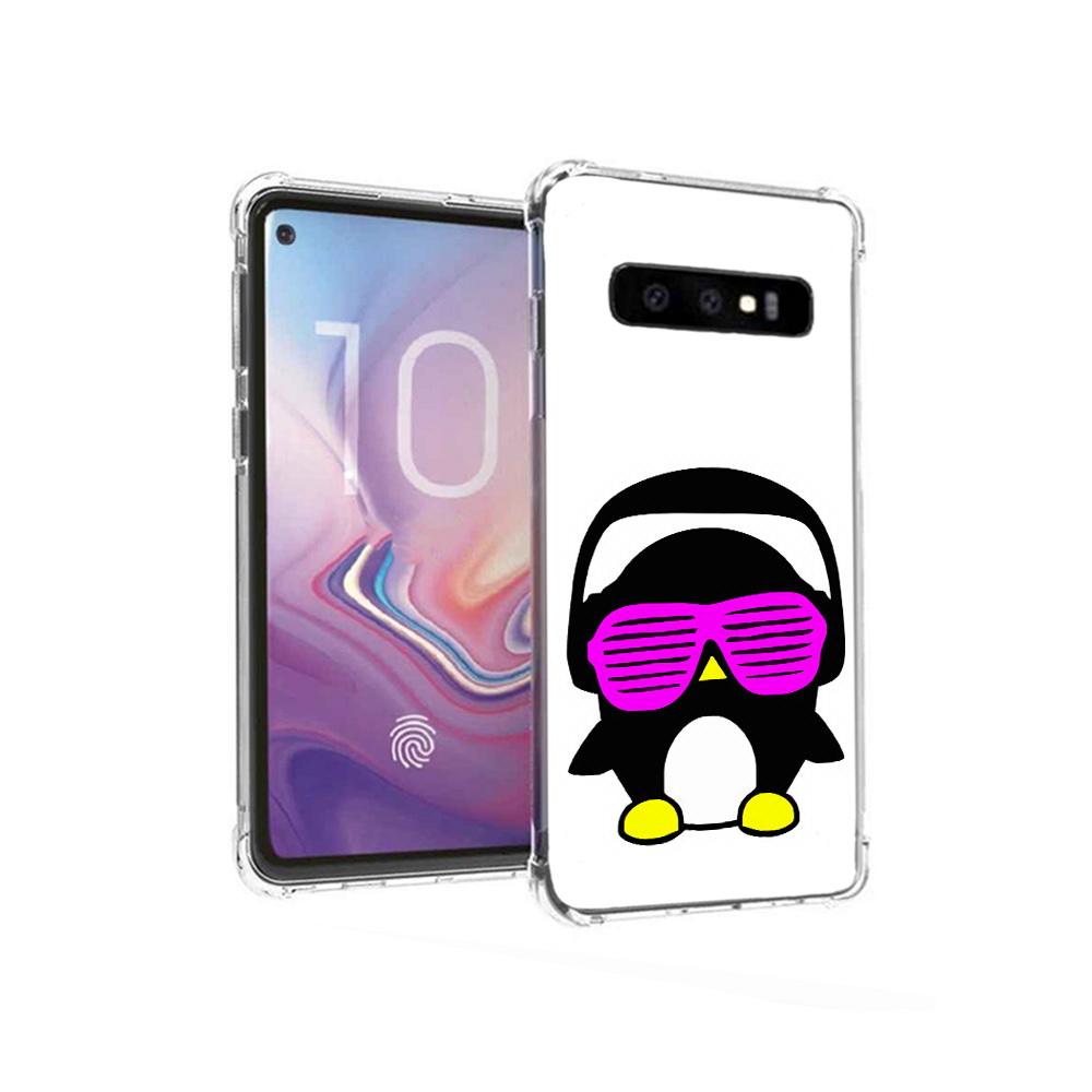 

Чехол MyPads Tocco для Samsung Galaxy S10 пингвин (PT125897.498.541), Прозрачный, Tocco