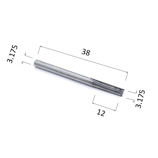 

Фреза прямая двухзаходная DJTOL A2ZX3.12 для станка ЧПУ, Двухзаходная A2ZX6.25