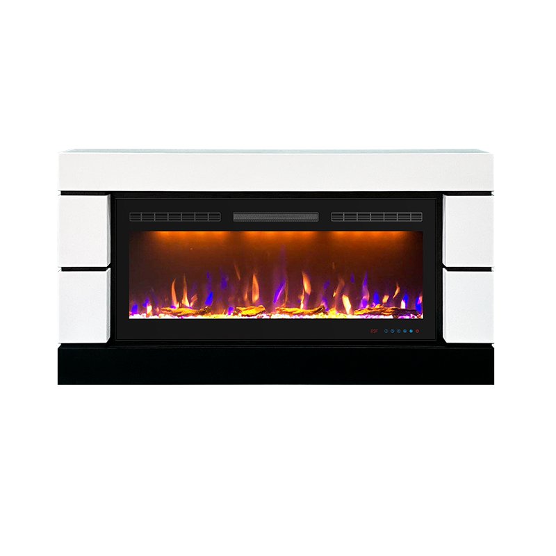 

Каминокомплект Modern - Белый с черным (Высота 710 мм) с очагом Crystal 40 RF