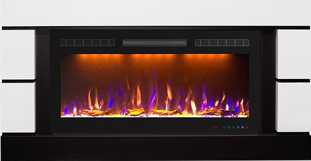

Каминокомплект Modern - Белый с черным (Высота 710 мм) с очагом Crystal 36 RF