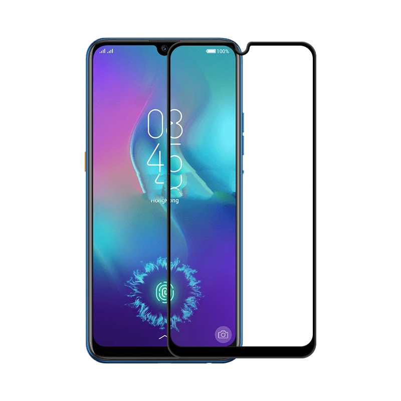 

Защитное изогнутое стекло MyPads для TECNO Spark 4 с олеофобным покрытием, черное