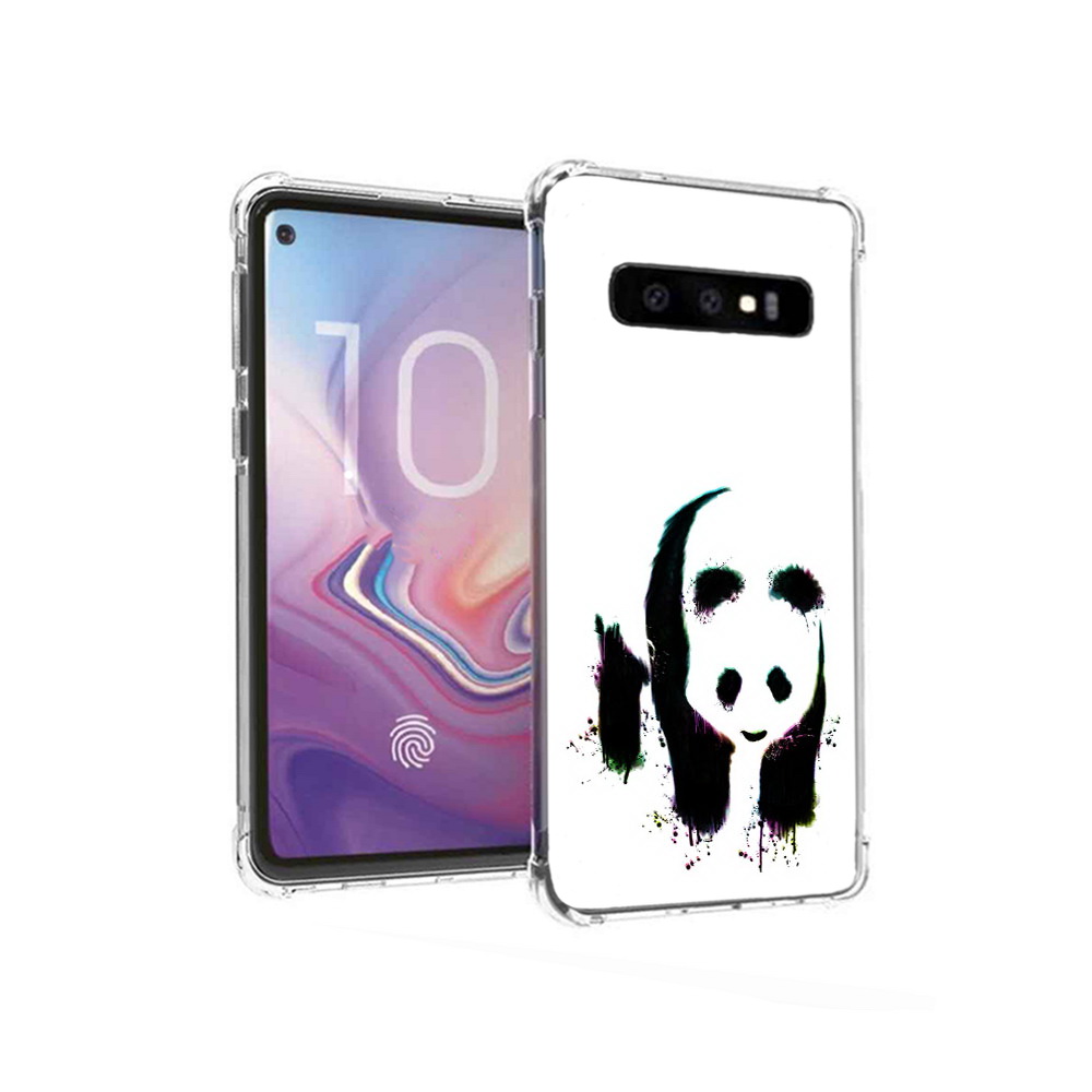 

Чехол MyPads Tocco для Samsung Galaxy S10 панда в акварели (PT125897.498.532), Прозрачный, Tocco