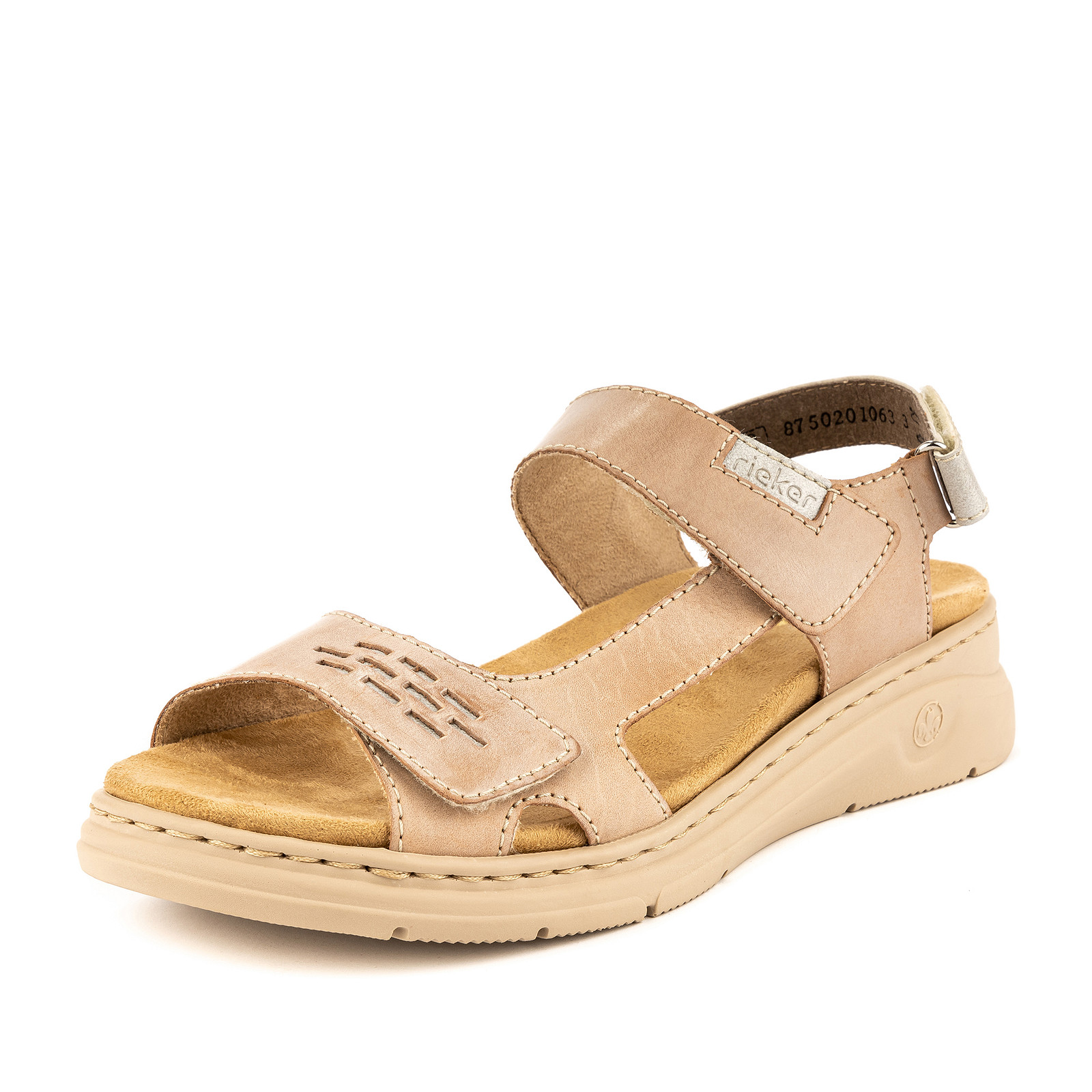 

Сандалии женские Rieker V9255-62 бежевые 40 RU, Бежевый, V9255-62