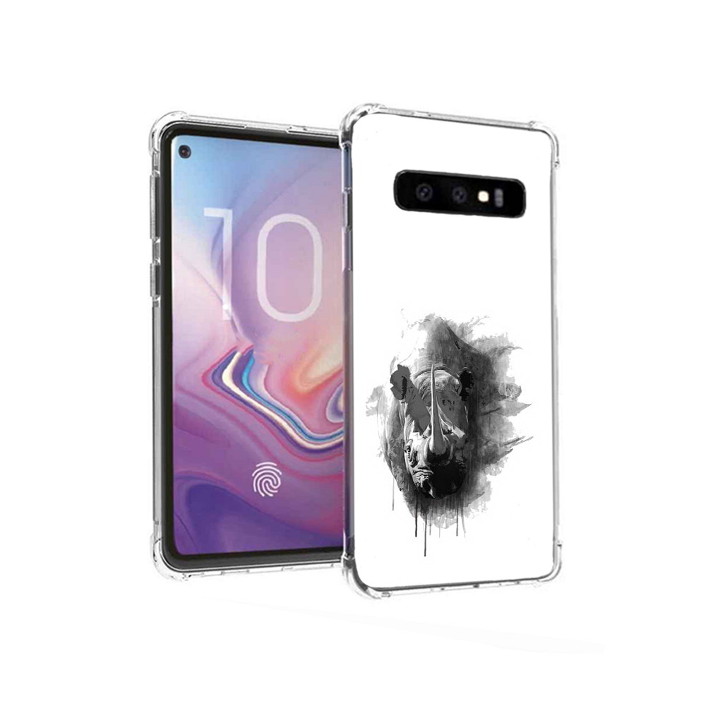 

Чехол MyPads Tocco для Samsung Galaxy S10 носорог (PT125897.498.523), Прозрачный, Tocco