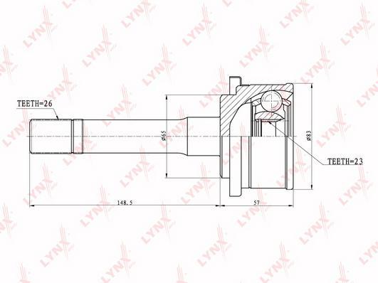 

Шрус LYNXauto CO-5104