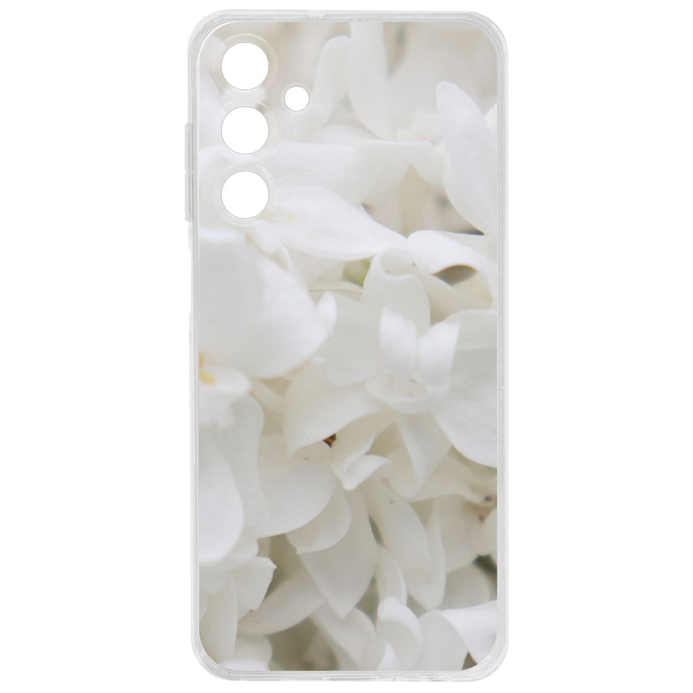

Чехол-накладка Krutoff Clear Case Белые лилии для Samsung Galaxy A25 5G (A256), Прозрачный