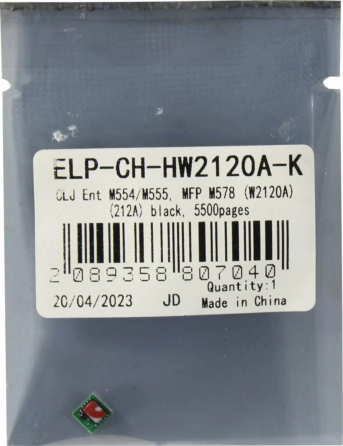 

Чип картриджа ELP W2120A (ELP-CH-HW2120A-K), W2120A