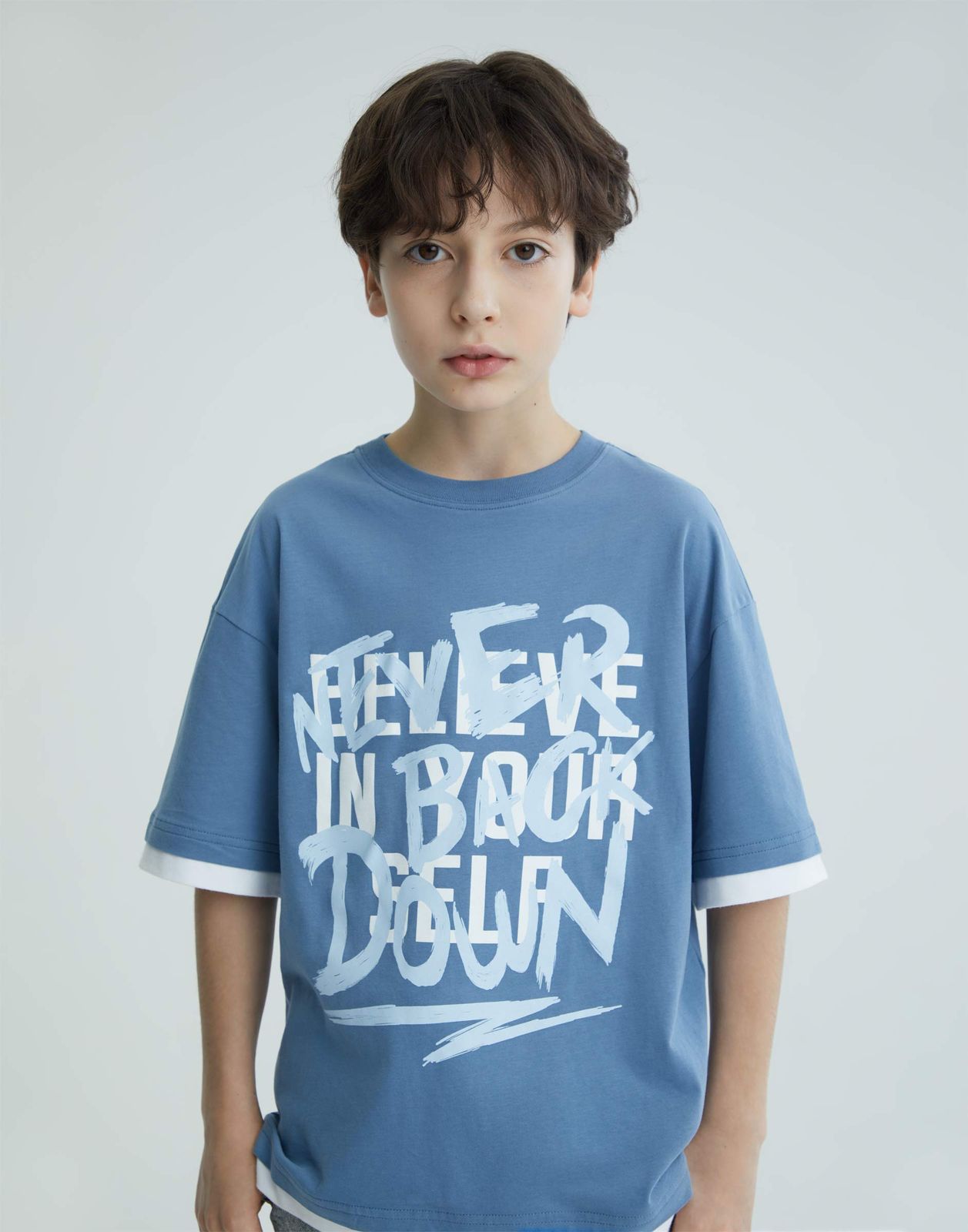 

Футболка для мальчика Gloria Jeans BKT016467 синий 14+/170, BKT016467