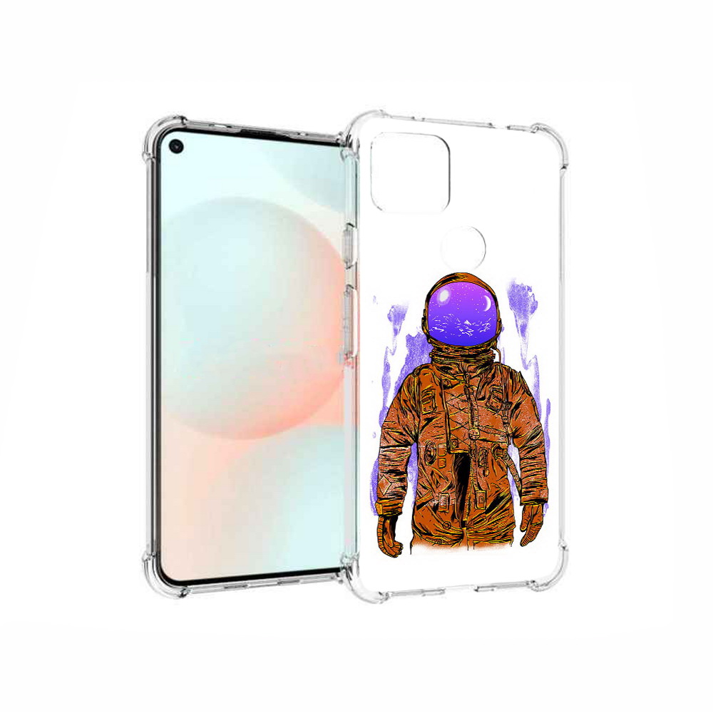 

Чехол MyPads Tocco для Google Pixel 5A нарисованный мужчина в скафандре, Прозрачный, Tocco