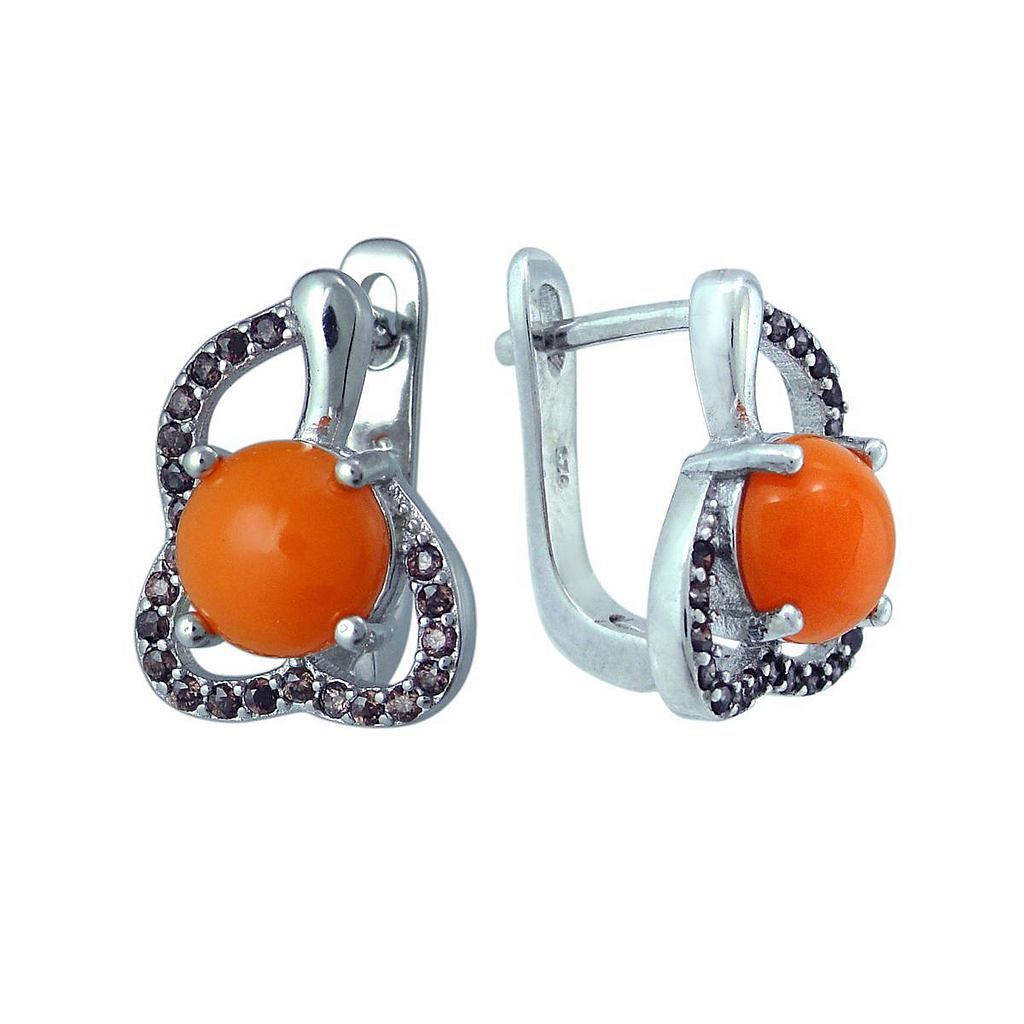 

Серьги из серебра с раухтопазом Balex Jewellery 2405937411, 2405937411