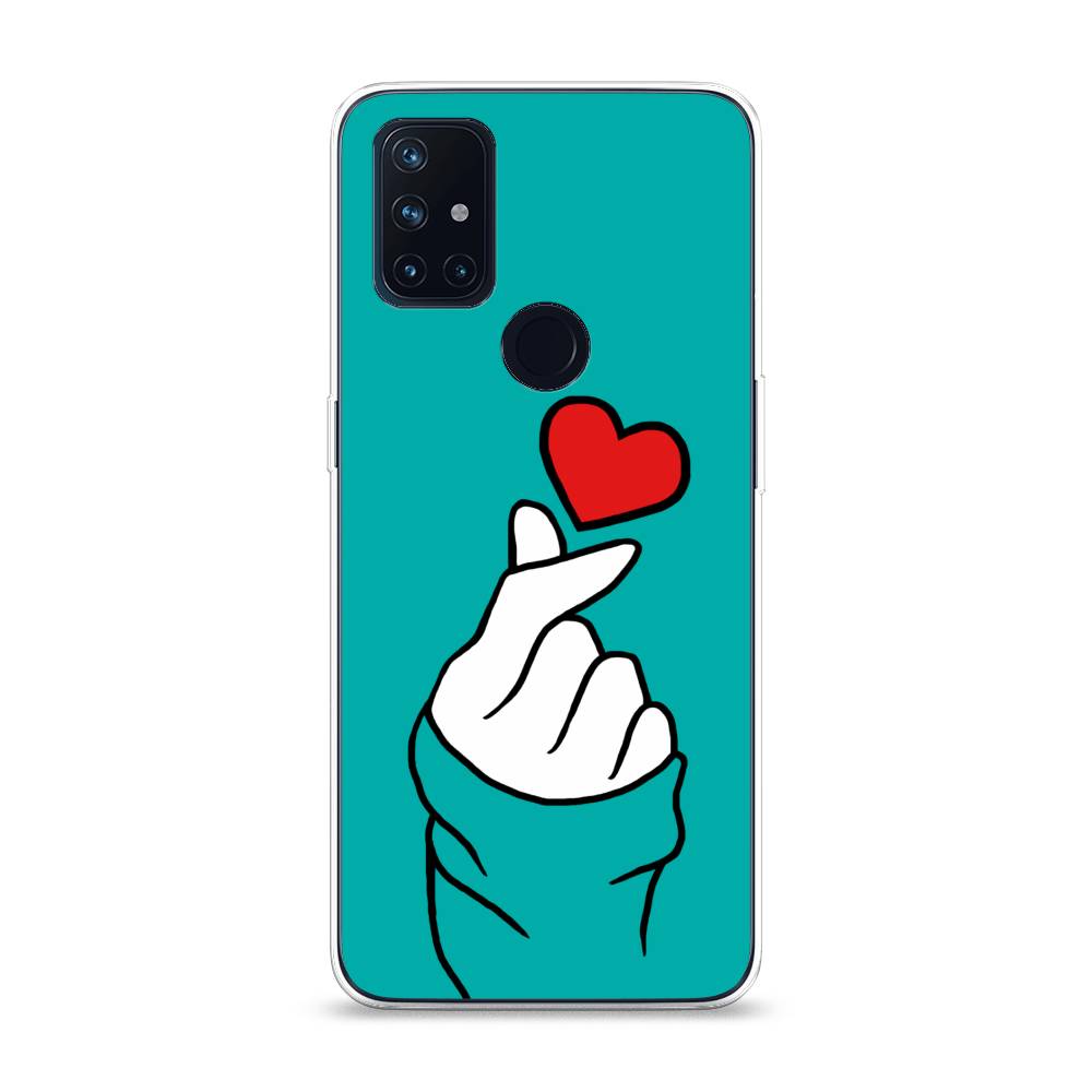 

Чехол Awog на OnePlus Nord N10 / ВанПлас Nord N10 "Маленькое сердечко", Голубой;белый;красный, 152350-7