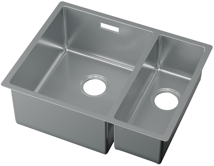 

Мойка кухонная Domaci Равенна DGS 340.12K L нержавеющая сталь, Серебристый, Равенна DGS 340.12K L