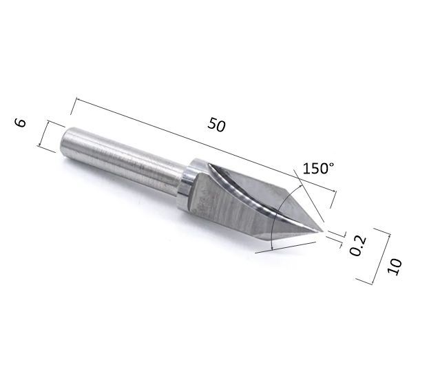 

Фреза сгибочная монолитная по композиту DJTOL NZV610150 для станка ЧПУ, NZV610150