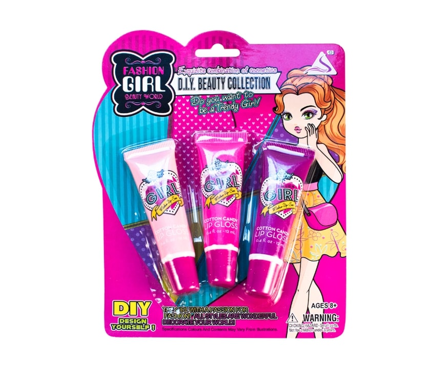 фото Блеск для губ qunxing toys j-5 fashion girl детский 3 шт