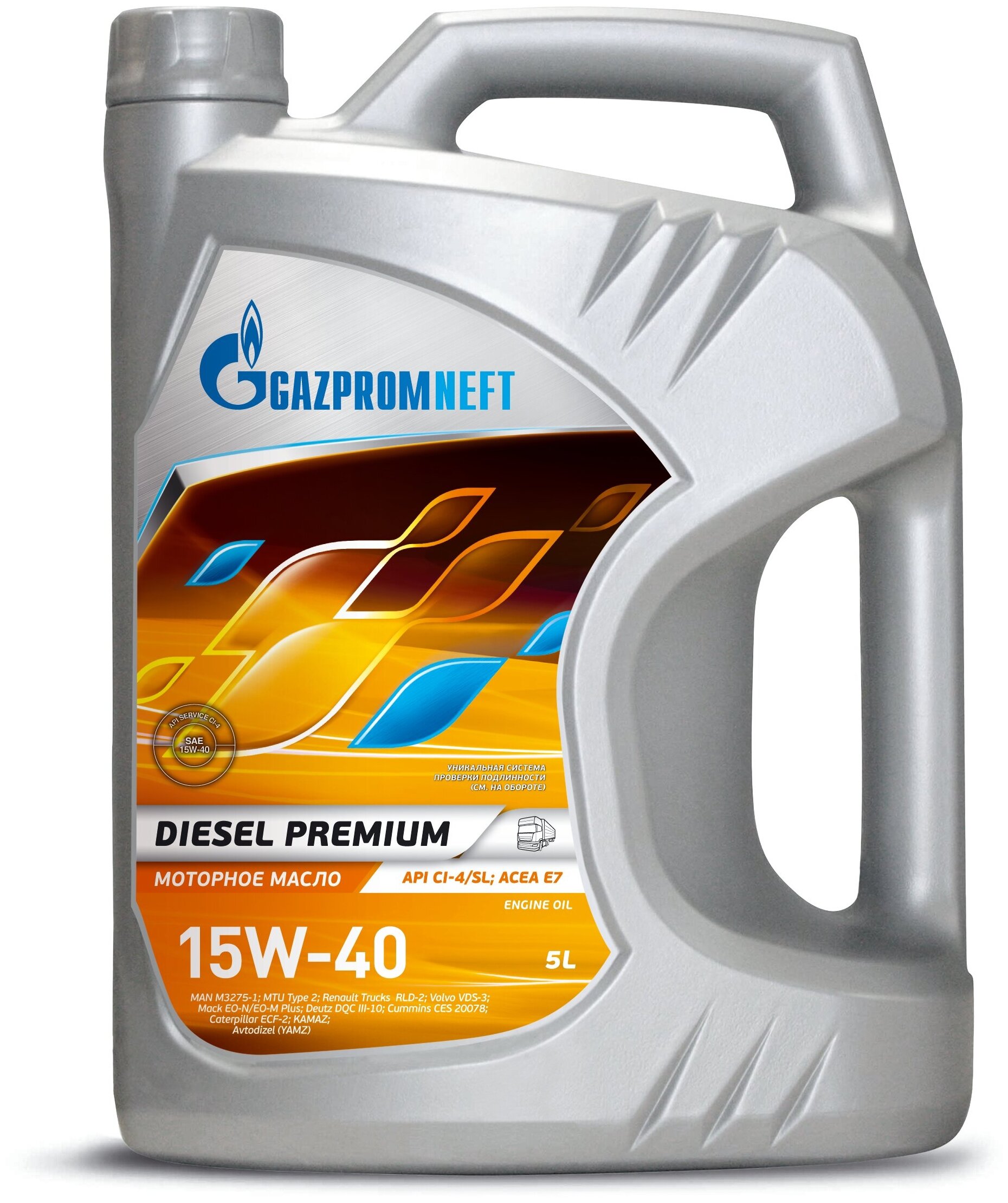 Моторное масло Gazpromneft Diesel Premium 15W40 5л