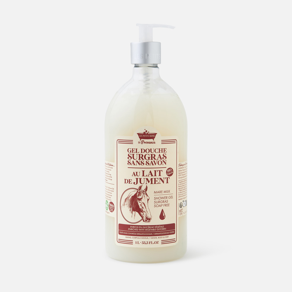 

Гель для душа Les Petits Bains De Provence для всех типов кожи, кобылье молоко 1 л