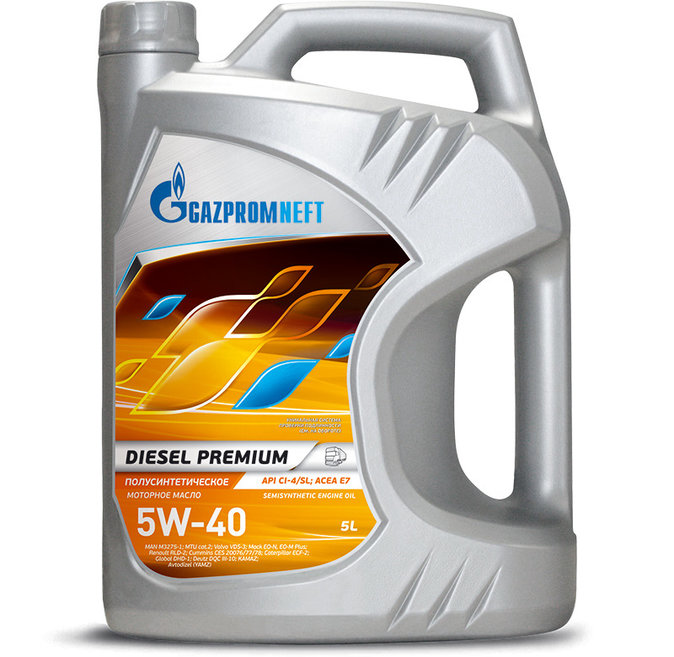 Моторное масло Gazpromneft Diesel Premium 5W40 5л