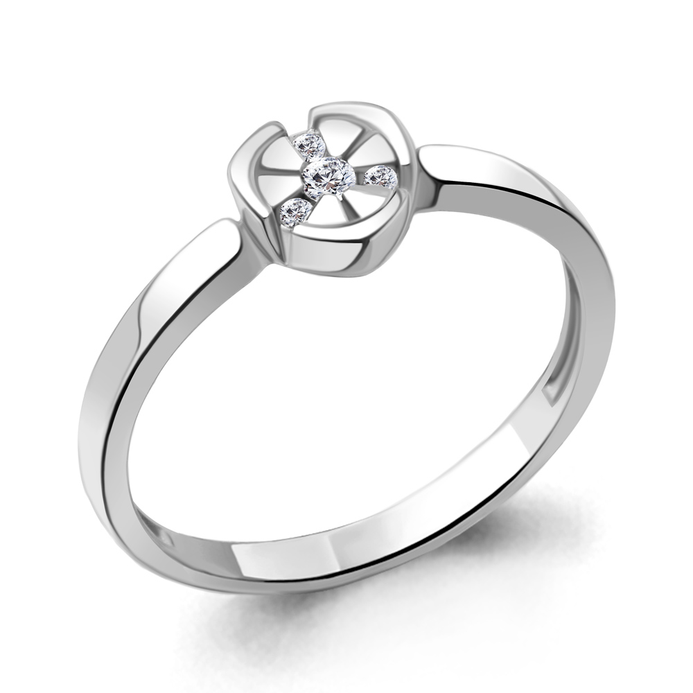 

Кольцо из серебра с фианитом Aquamarine Aquamarine 68988А_925_р р, 68988А_925_р