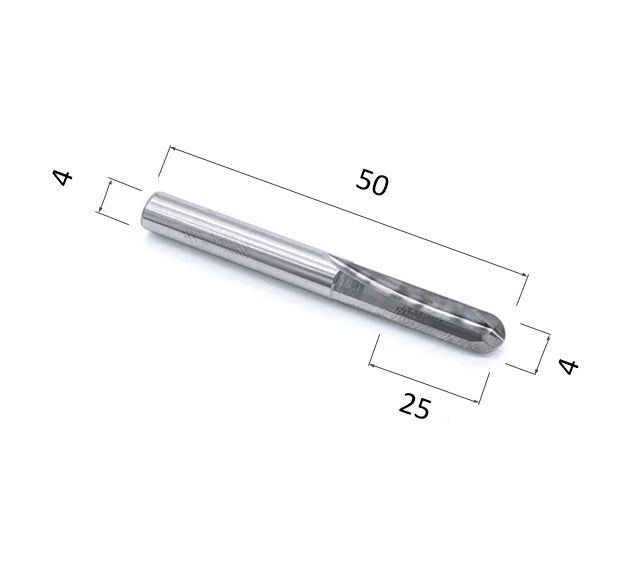 

Фреза прямая двухзаходная сферическая DJTOL N2ZQX4.25 для станка ЧПУ, N2ZQX3.2.512