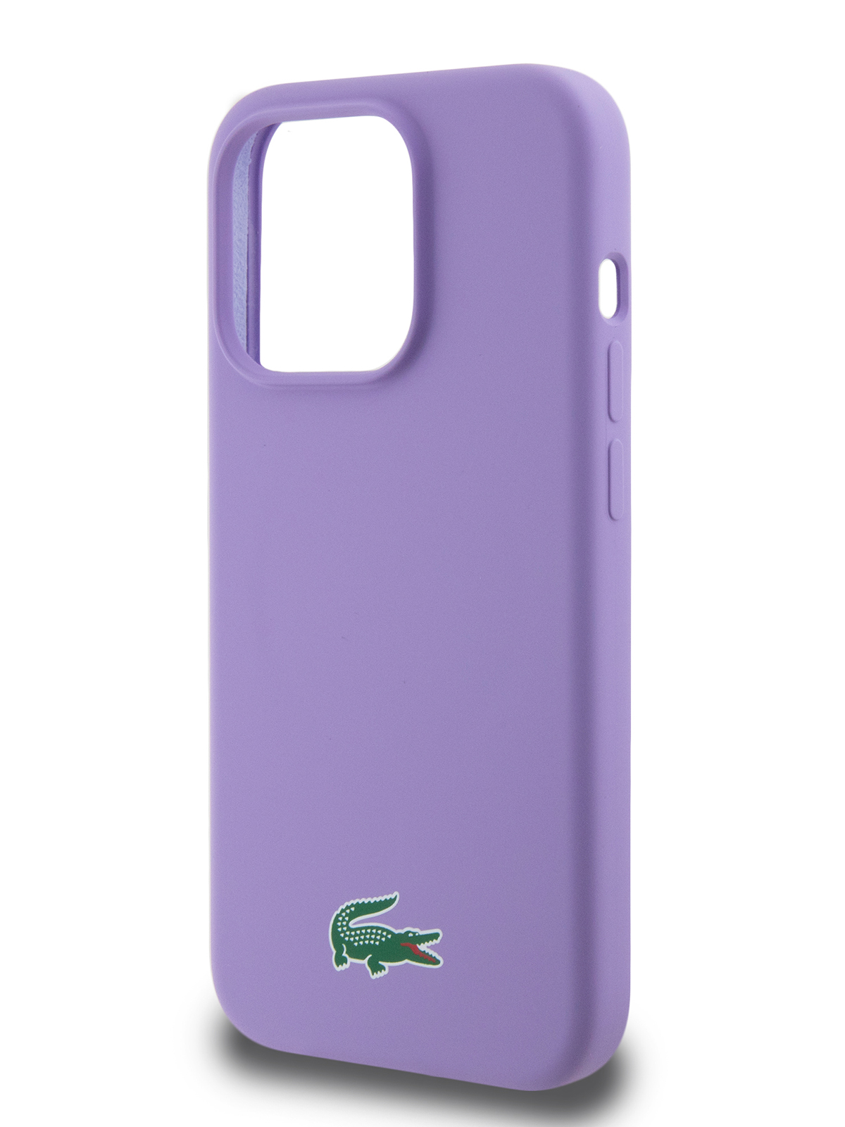 Чехол Lacoste для iPhone 15 Pro Croc Logo с Magsafe Hard Parme