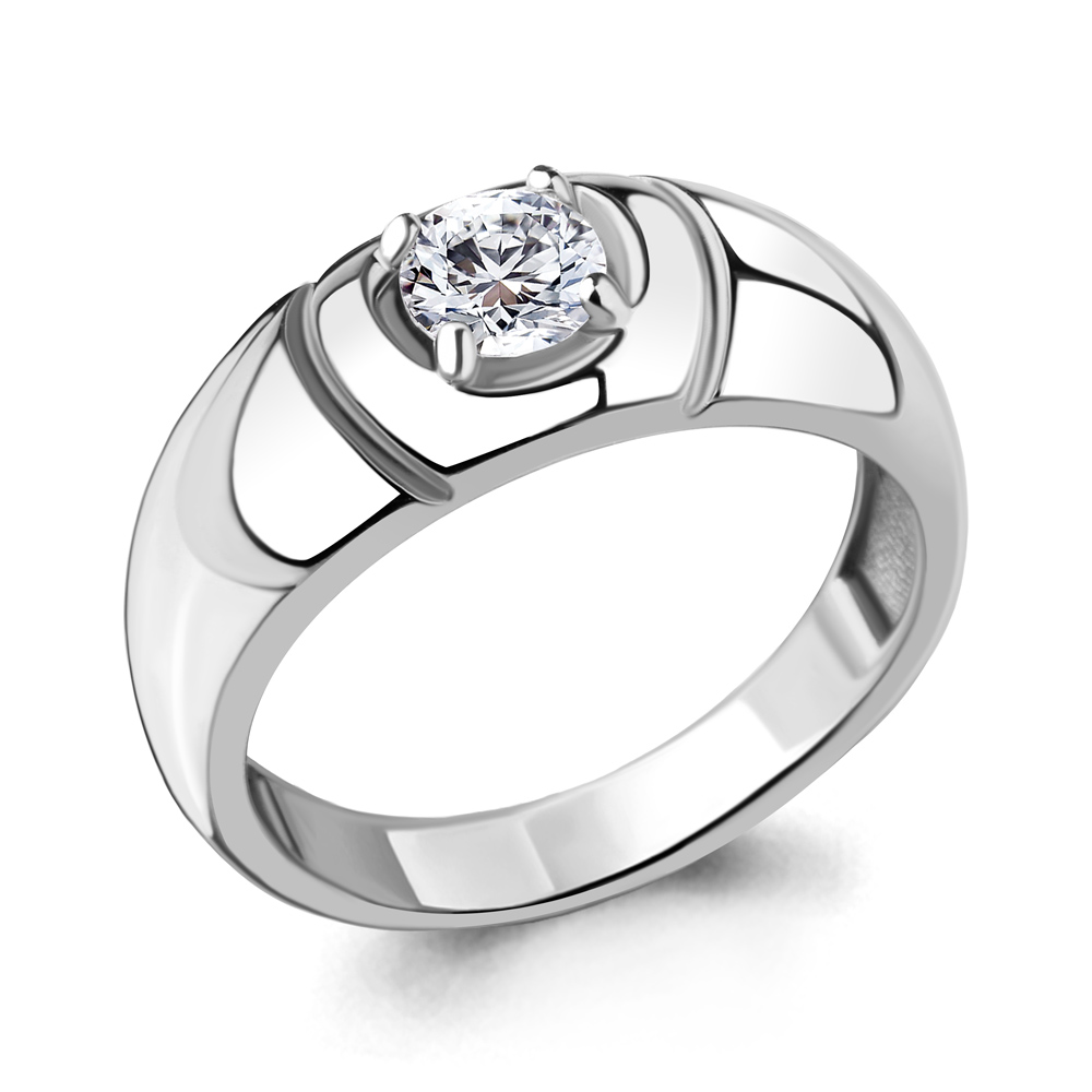 

Кольцо из серебра с фианитом Aquamarine Aquamarine 68983А_925_р р. 18, 68983А_925_р