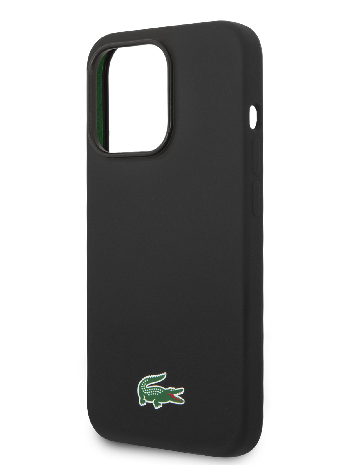 

Чехол Lacoste для iPhone 15 Pro Max Croc Logo с Magsafe Hard Black, Черный