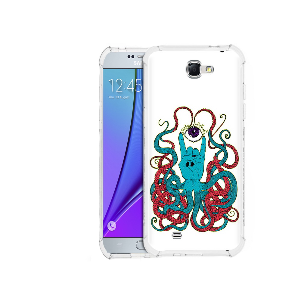

Чехол MyPads Tocco для Samsung Galaxy Note 2 осьминог-рука абстракция (PT29983.561.530), Прозрачный, Tocco