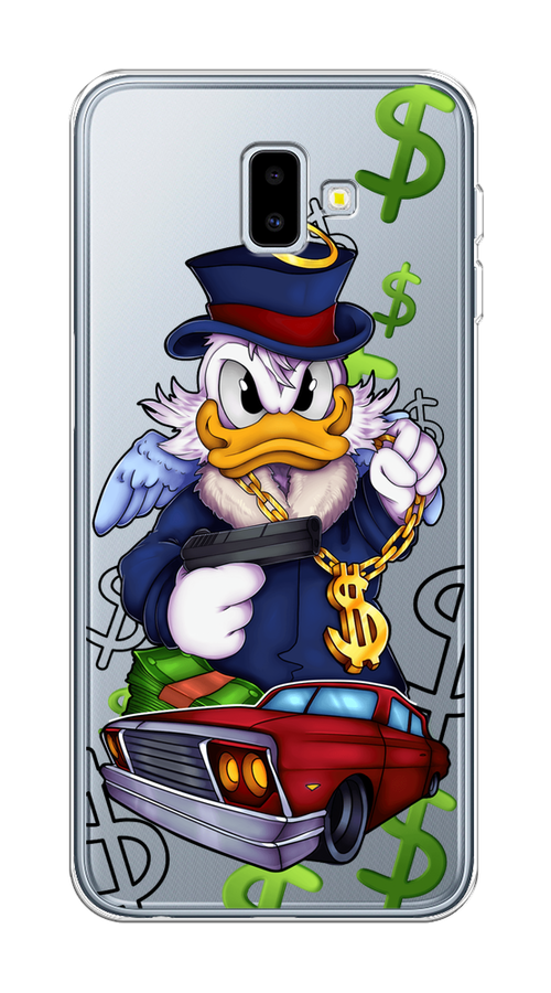 

Чехол на Samsung Galaxy J6 Plus 2018 "Scrooge McDuck with a Gold Chain", Красный;синий;белый, 26950-6