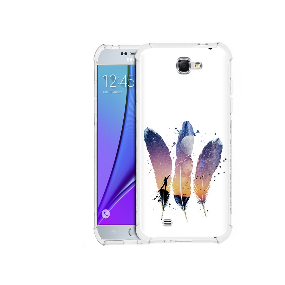

Чехол MyPads Tocco для Samsung Galaxy Note 2 небесные перья (PT29983.561.519), Прозрачный, Tocco