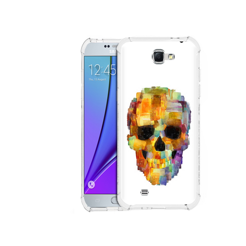 

Чехол MyPads Tocco для Samsung Galaxy Note 2 нарисованный череп (PT29983.561.516), Прозрачный, Tocco