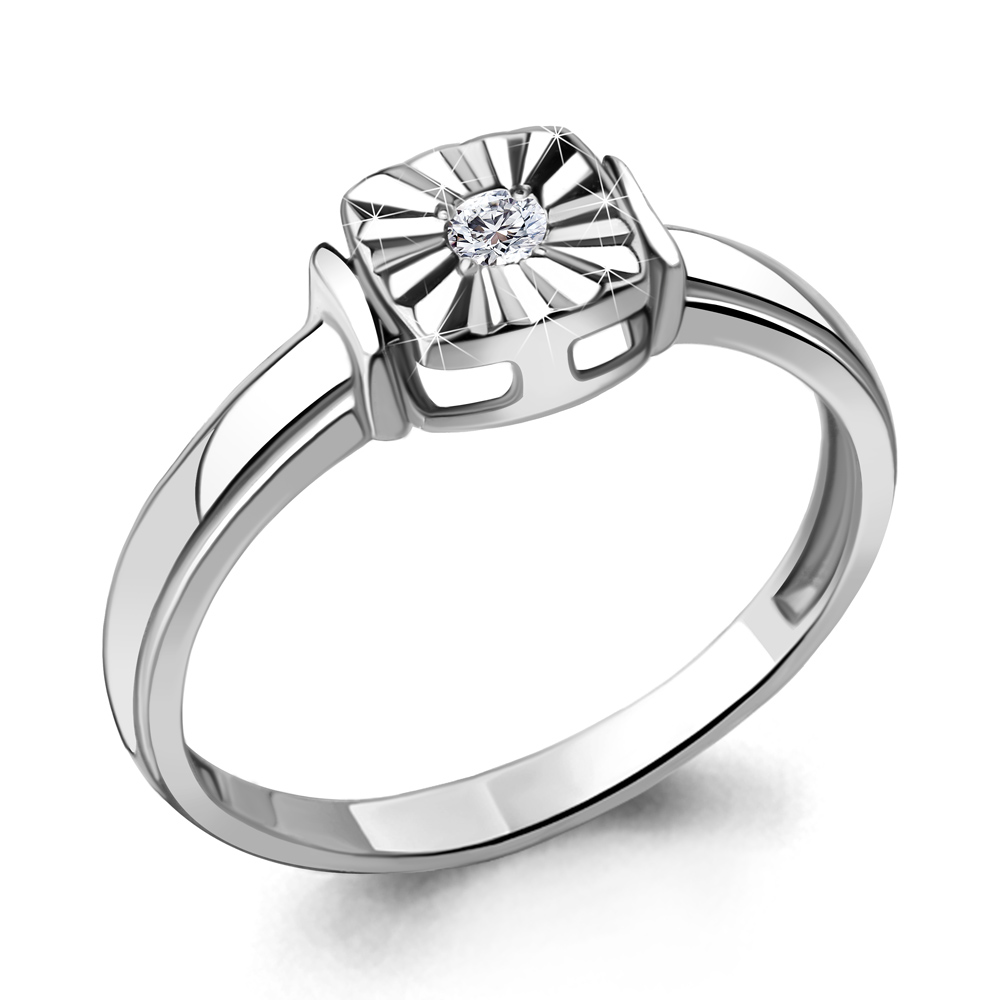 

Кольцо из серебра с фианитом Aquamarine Aquamarine 68975_925_р р. 19, 68975_925_р