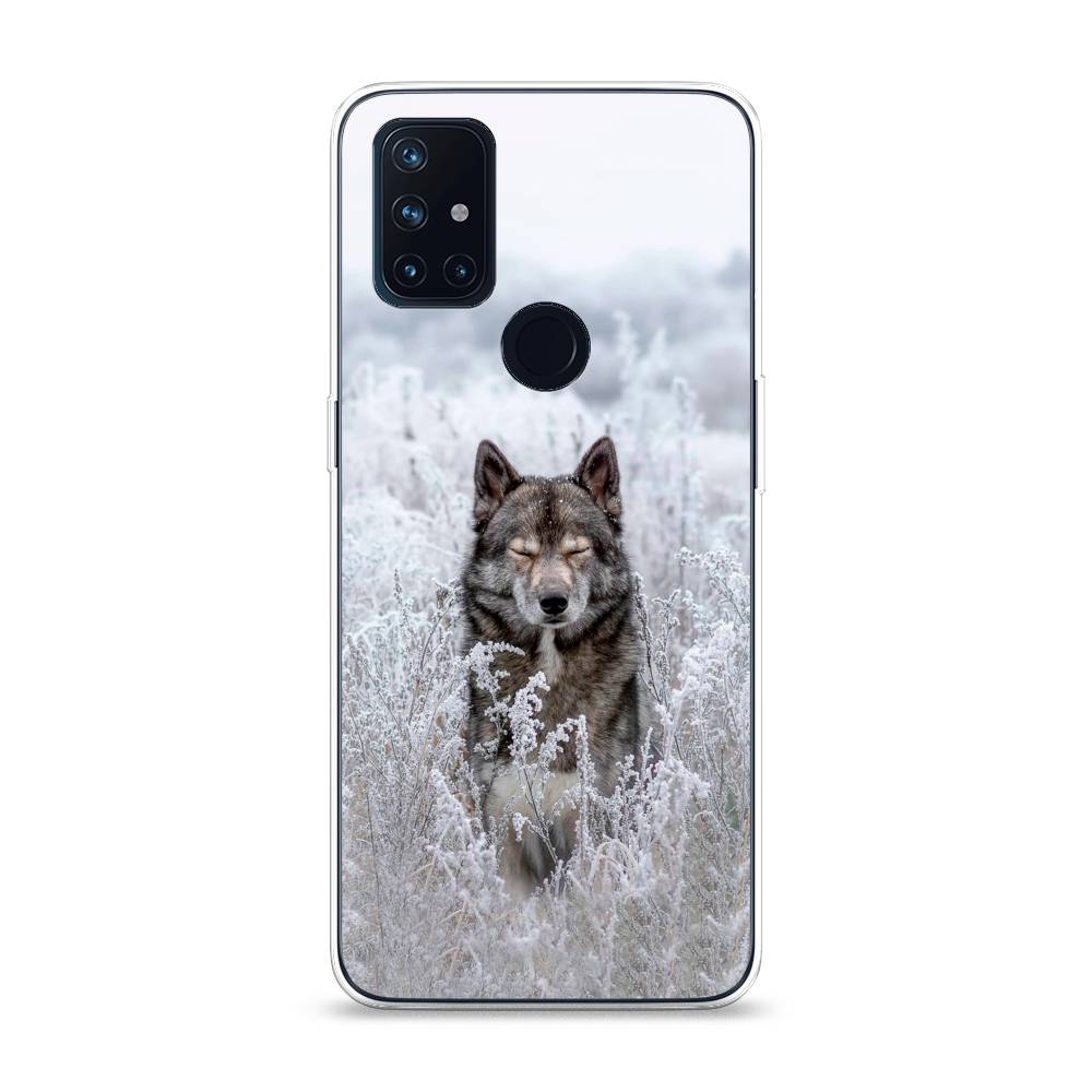 

Чехол Awog на OnePlus Nord N10 / ВанПлас Nord N10 "Волк в поле", Белый;черный, 152350-1