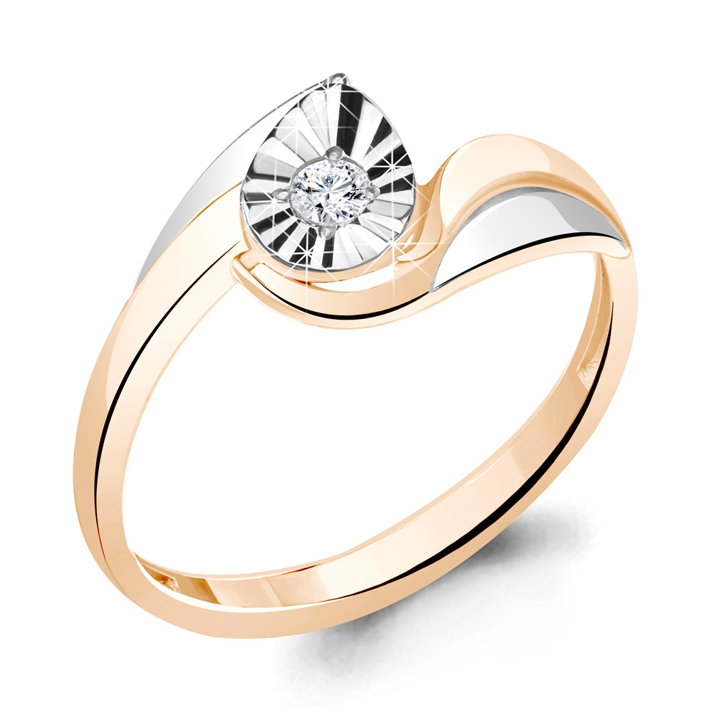 

Кольцо из серебра с фианитом Aquamarine Aquamarine 68974_925_з р, 68974_925_з
