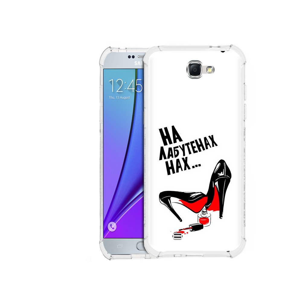 

Чехол MyPads Tocco для Samsung Galaxy Note 2 на лабутенах (PT29983.561.493), Прозрачный, Tocco