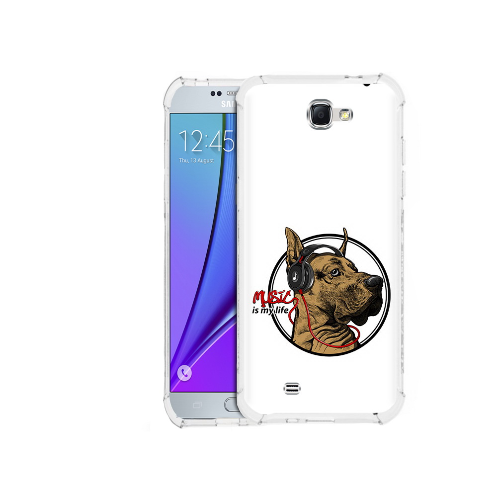 

Чехол MyPads Tocco для Samsung Galaxy Note 2 музыкальная собака (PT29983.561.490), Прозрачный, Tocco