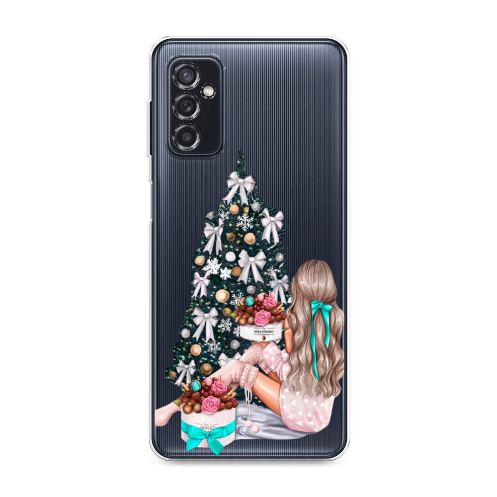 

Чехол на Samsung Galaxy M52 "New Year", Зеленый;бежевый;голубой, 2104350-5