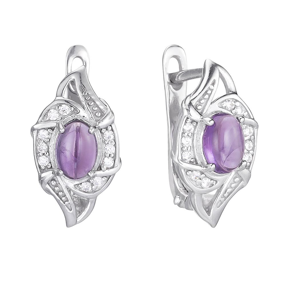 

Серьги из серебра с аметистом Balex Jewellery 2405837070, 2405837070