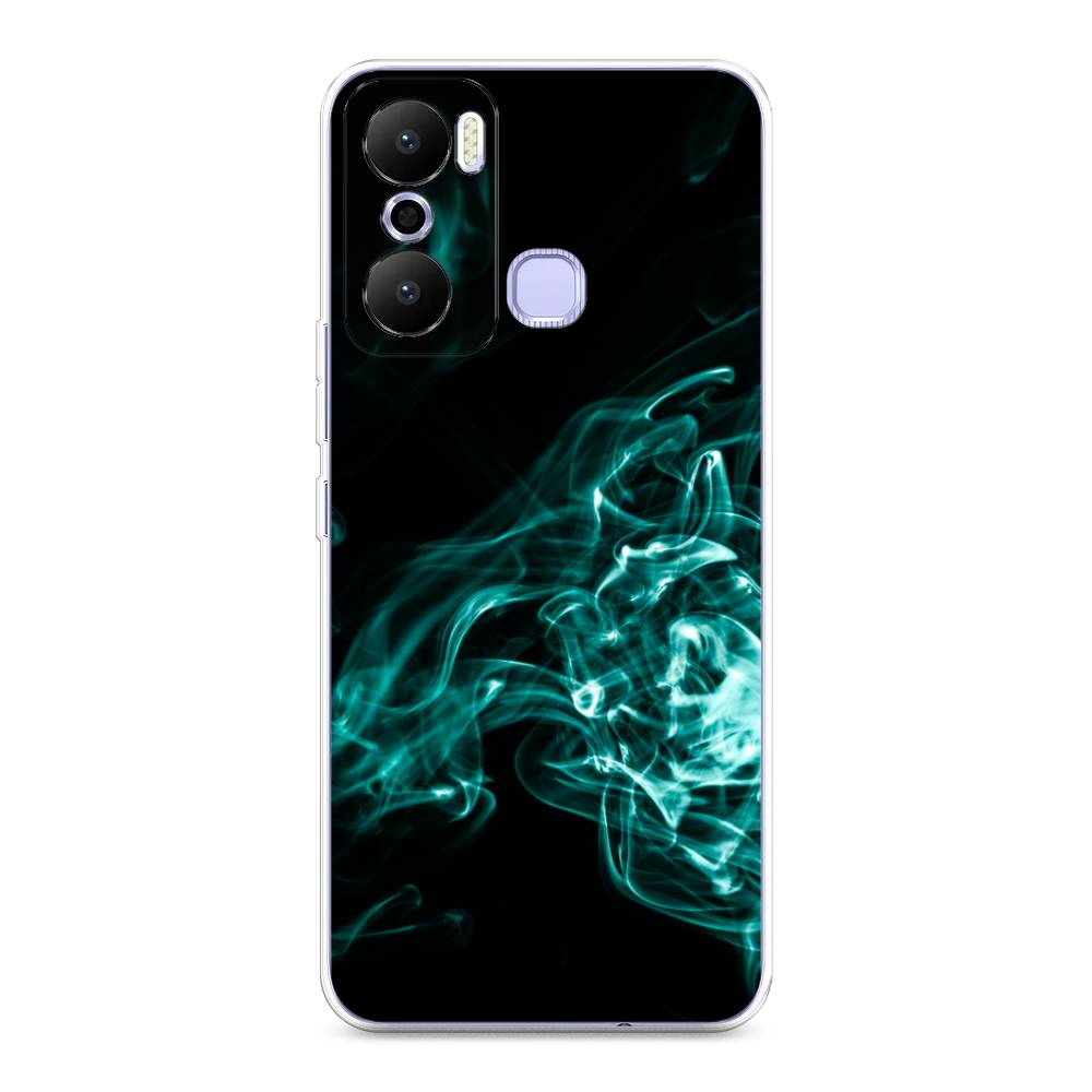 

Чехол на Infinix Hot 20 Play "Дым", Голубой;черный, 3103550-3