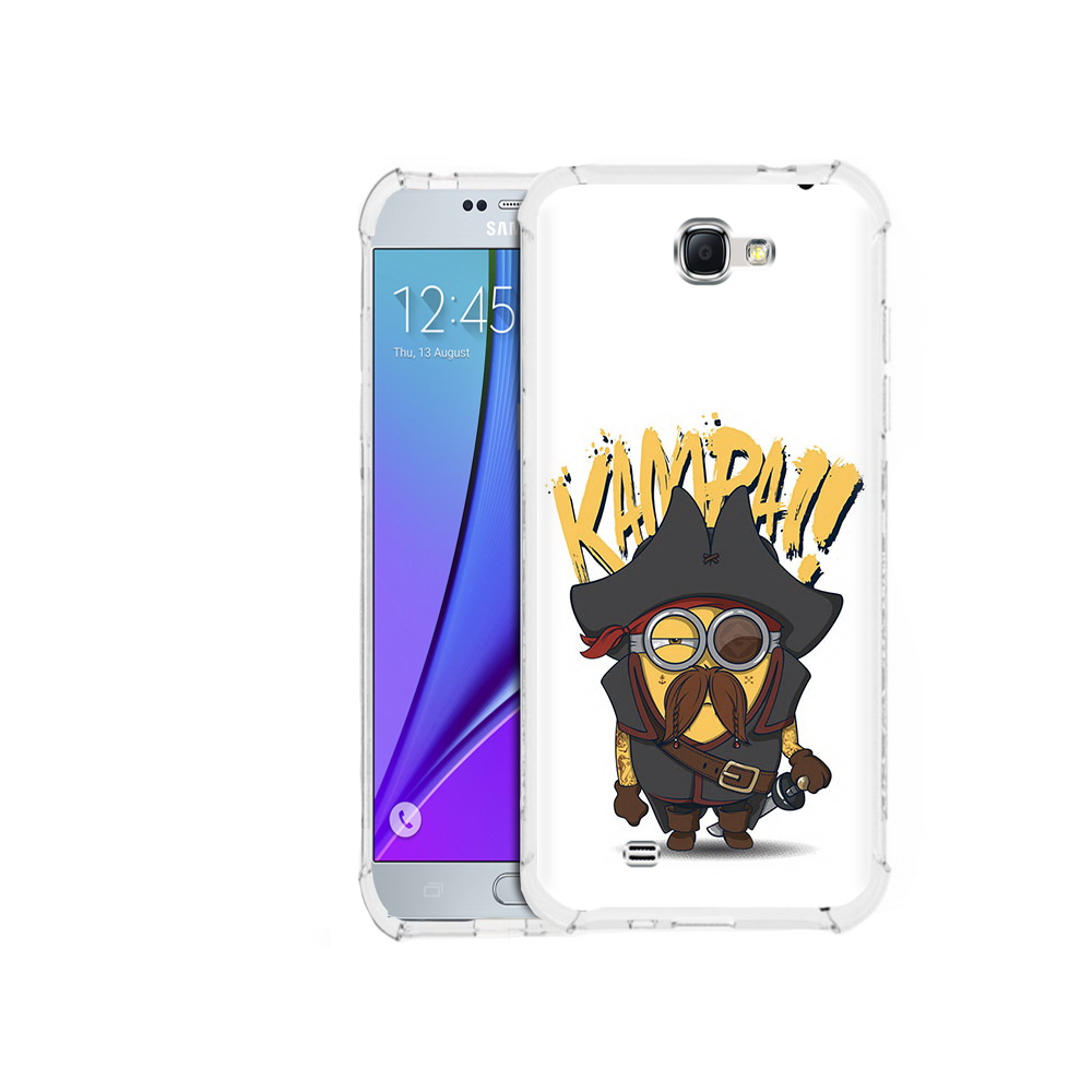 

Чехол MyPads Tocco для Samsung Galaxy Note 2 миньон пират (PT29983.561.476), Прозрачный, Tocco